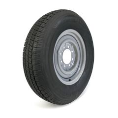 Pneu radial 235/80R16 10 plis LRE 3520 lbs Castle Rock et jante 16" 8 trous grise