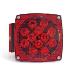 Lumière de position LED gauche de 4 1/2" x 4 1/2" x 2 1/2" rouge 14 diodes (pour 10330L)