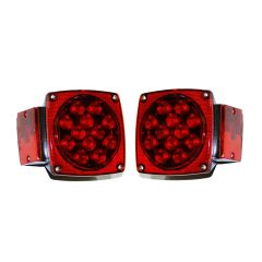 4 1/2" x 4 1/2"  14 red diodes submersible LED tail lights kit