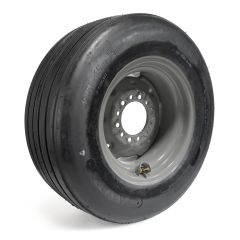 Pneu agricole 12.5L15 12 plis LRF tubeless 3850 lbs 64 km/h Fastrac avec tube et jante 15" 6 trous grise