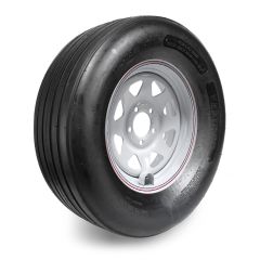 Pneu agricole 11L15 8 plis LRD tubeless 2530 lbs 66 km/h Fastrac avec tube et jante 15" 5 trous rally et protège-valve