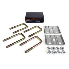 1 3/4" spring attachment kit for 2K axle and 1/2" U-bolt square tube (in box) FRAMECO