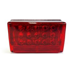 Lumière de position LED droit 6 1/8" x 3 5/8" rouge pour véhicule récréatif