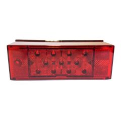 8" x 2 3/4" LH red LED tail light for recreative vehicle