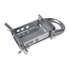 Anneau en D 5/8" 18K réglable pour poche d'arrimage de remorque zinc blanc avec goupille SMARTOW