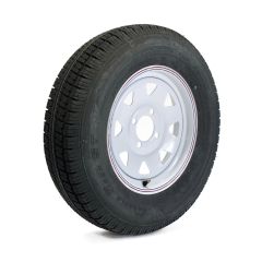 Pneu radial 175/80R13 6 plis LRC 1360 lbs Castle Rock et jante 13" 4 trous rally