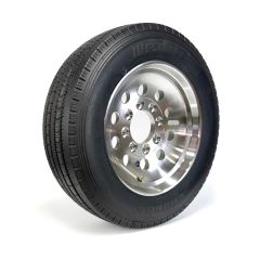 245/70R175 18 ply LRJ 6005 lbs radial Westlake tire and 17 1/2" 8 holes aluminum rim