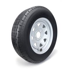 ST205/75R15 8 ply LRD 2150 lbs radial Westlake tire and 15" 5 holes rally rim with valve protector