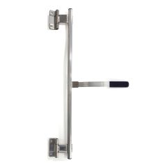 Poignée de porte verrouillable 36" et pentures graissables aluminium