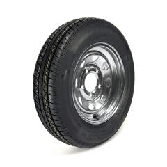 ST145R12 10 ply LRE 1520 lbs radial Hakuba tire and 12" 5 holes galvanized rim