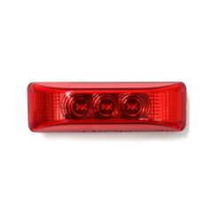 4" x 1" 3 diodes red LED clearance light