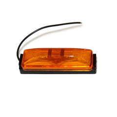 4" x 1" amber inc. clearance light