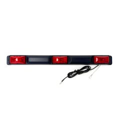 16 5/8" x 1 1/2" x 1 1/2" 2 diodes red plastic LED light bar