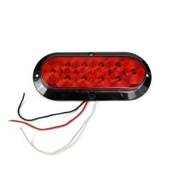 6 1/2" x 2 1/4" 10 diodes red flange LED tail light