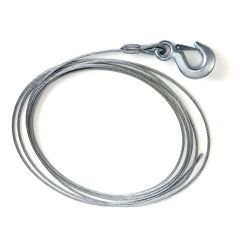 7/32" x 24' winch cable with hook SMARTOW