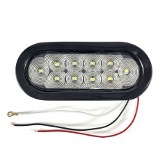 6 1/2" x 2 1/4" 10 diodes clear LED backup light
