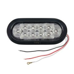 Lumière de position LED 6 1/2" x 2 1/4" claire 10 diodes rouges