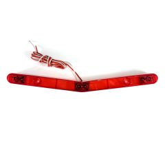 Barre de lumières LED 14 1/8" x 1 3/8" x 1" rouge pour bateau (barre en V)