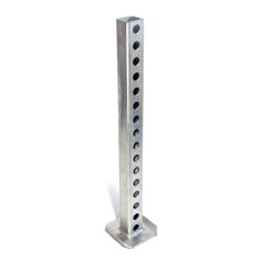 Pied stabilisateur 24" tube carré galvanisé 2" base 5" x 5"