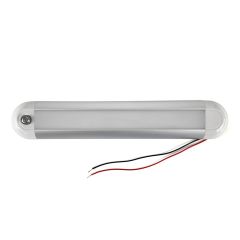Lumière de plafonnier LED 12" x 2" claire 11.6W 30V «touch switch»