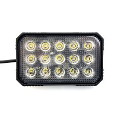 5 3/4" X 3 1/2" 15 diodes clear LED work light (60°)