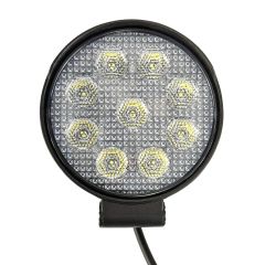 4" 9 diodes 15W clear LED work light