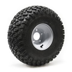 22/11-8 4 ply 1000lbs P334  ATV tire and 8" 5 holes white rim