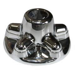 Centre de roue 5 trous à clip court 3 1/4" chrome