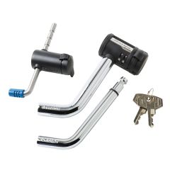1/2" and 5/8" stainless steel receiver lock with adjustable coupler latch lock MASTER LOCK