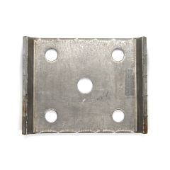 Plaque de fixation de 2 3/8" pour boulon en U de 1/2" et ressort de 2"