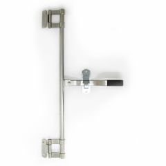 55" zinc plated lockable door handle kit