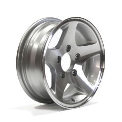13" x 5" 5 holes 1600 lbs aluminum Five Star rim