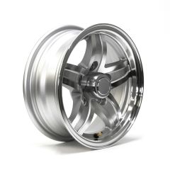 13" x 5" 5 holes 1600 lbs aluminum Lynx rim and cap