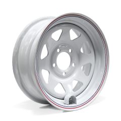 15" x 6" 5 holes 2200 lbs rally rim and valve protector