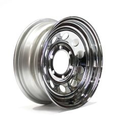 15" x 6" 6 holes 2830 lbs chrome rim