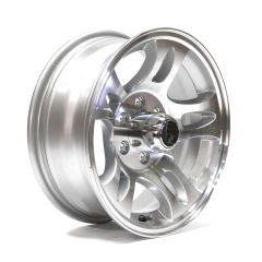 15" x 6" 6 holes 2830 lbs S5-model aluminum rim and cap