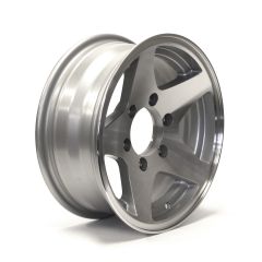 15" x 6" 6 holes 2830 lbs aluminum Five Star rim