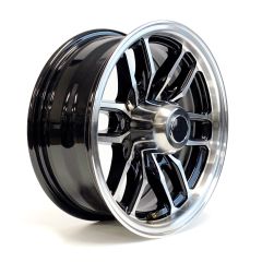 15" x 6" 6 holes 2830 lbs black aluminum Osprey rim and cap