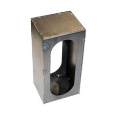 Boîtier de 8" x 4" x 3 1/2" 2 faces acier pour lumière ovale de 6 1/2" x 2 1/4"