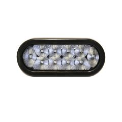 6 1/2" x 2 1/4" 10 red diodes clear LED tail light