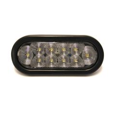 6 1/2" x 2 1/4" 10 diodes clear LED backup light