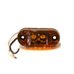 2 1/2" 2 diodes amber LED clearance light