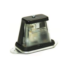 1 7/8" x 2 1/4" x 1 1/2" clear plastic Inc. licence light