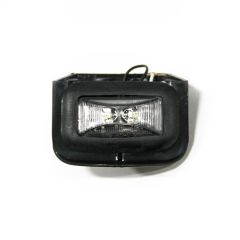 2 diodes 12V black plastic LED licence light