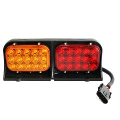 11 5/8" x 2 7/8" x 4 1/2" LH amber and red 2 sides LED tail light