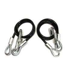 5/16" x 40" safety cable with 7.5K hooks (2)