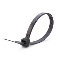7 1/2" 50 lbs  black cable tie (25) TECHSPAN