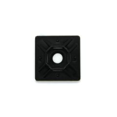 1" x 1" black adhesive cable tie mount (25) TECHSPAN