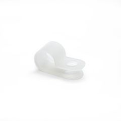 5/16" x 3/8" white nylon cable clamp (10) TECHSPAN