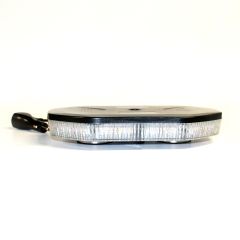 11" x 7" clear LED beacon light with amber diodes and 40W 10V magnetic base